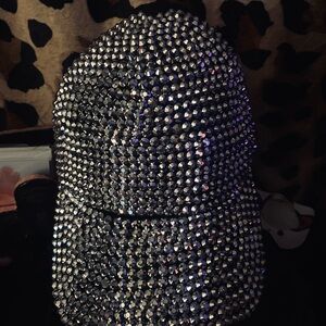 Rhinestone Embellished Cap